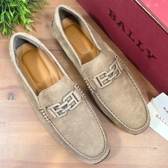 Bally Men's Parsal Drivers Loafers Size 10 - Picture 1 of 16